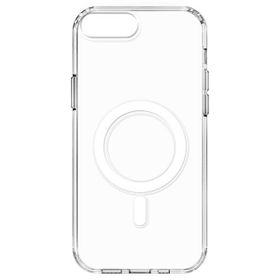 Zore Apple iPhone 8 Plus Magsafe Şarj Özellikli Şeffaf Sert PC Embos Kapak Kılıf