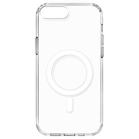 Zore Apple iPhone 8 Plus Magsafe Şarj Özellikli Şeffaf Sert PC Embos Kapak Kılıf