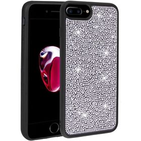 Zore Apple iPhone 8 Plus Parlak Taşlı Tasarım Ston Kapak Kılıf