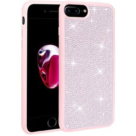 Zore Apple iPhone 8 Plus Parlak Taşlı Tasarım Ston Kapak Kılıf