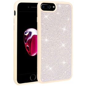Zore Apple iPhone 8 Plus Parlak Taşlı Tasarım Ston Kapak Kılıf