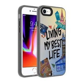 Zore Apple iPhone SE 2020 Desenli Dragon Sert Kapak Kılıf