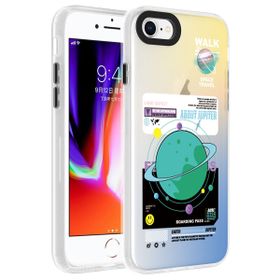 Zore Apple iPhone SE 2020 Desenli Dragon Sert Kapak Kılıf
