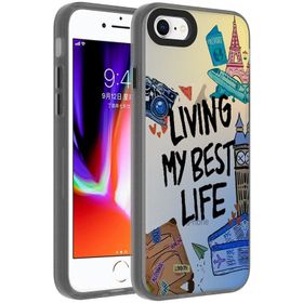 Zore Apple iPhone SE 2020 Desenli Dragon Sert Kapak Kılıf