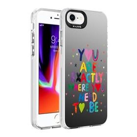 Zore Apple iPhone SE 2020 Desenli Silver Sert Kapak Kılıf