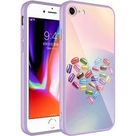 Zore Apple iPhone Se 2020 Kamera Korumalı Desenli Sert Silikon Epoksi Kapak Kılıf