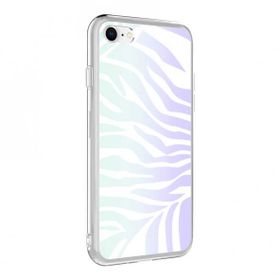 Zore Apple iPhone SE 2020 Kılıf M-Blue Desenli Kapak