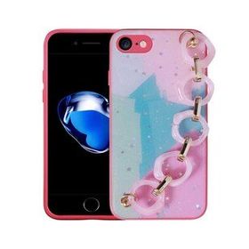 Zore Apple iPhone SE 2020 Simli Desenli El Askılı Tutacaklı Elsa Silikon Kılıf
