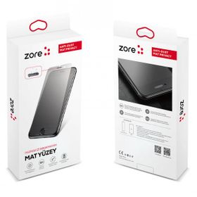 Zore Apple iPhone SE 2022 Anti-Dust Privacy Temperli Ekran Koruyucu