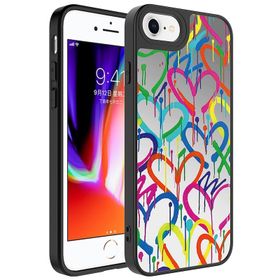 Zore Apple iPhone SE 2022 Aynalı Desenli Kamera Korumalı Parlak Mirror Kapak Kılıf