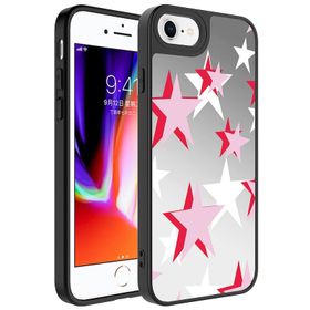 Zore Apple iPhone SE 2022 Aynalı Desenli Kamera Korumalı Parlak Mirror Kapak Kılıf