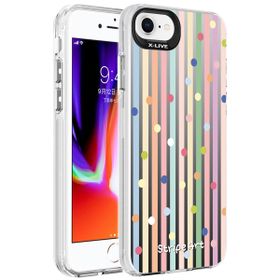 Zore Apple iPhone SE 2022 Desenli Silver Sert Kapak Kılıf