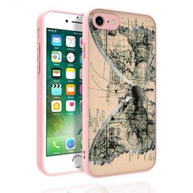 Zore Apple iPhone SE 2022 Kılıf Desenli Kamera Korumalı Parlak Nora Kapak