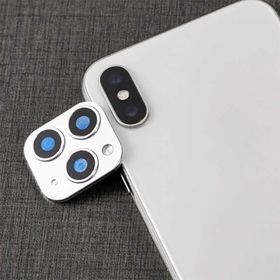 Zore Apple İphone X Cp-01 İphone 11 Pro Max Kamera Lens Dönüştürücü-beyaz