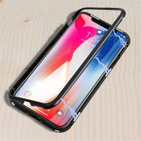 Zore Apple iPhone XS Max 6.5 Devrim Mıknatıslı Cam Kap Kılıf