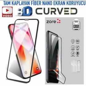 Zore Apple iPhone XS Max 6.5 Fiber Nano Ekran Koruyucu