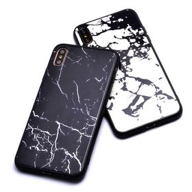 Zore Apple iPhone XS Max 6.5 Mermer Desenli Ebruli Kılıf