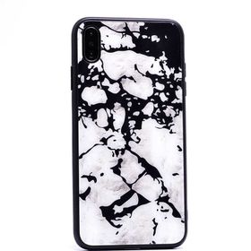 Zore Apple iPhone XS Max 6.5 Mermer Desenli Ebruli Kılıf