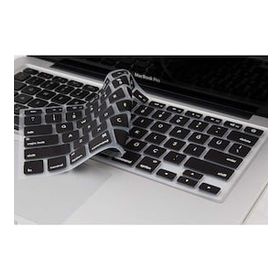 Zore Apple Macbook 13.3 inç Siyah Air M1 Klavye Koruyucu Silikon Ped