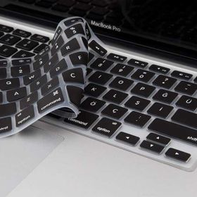Zore Apple Macbook Pro 16.2 2023 A2780 Klavye Koruyucu Silikon Ped Kılıf