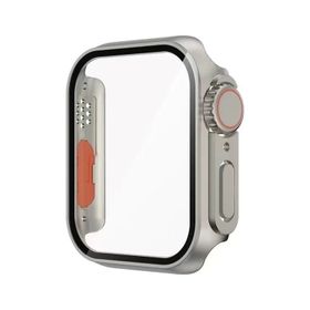 Zore Apple Watch 7 45 mm Watch Ultra 49 mm Watch Gard 27 Kasa Dönüştürücü ve Ekran Koruyucu