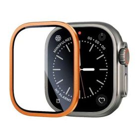 Zore Apple Watch Ultra 49 mm Alm-01 Metal Çerçeveli Ekran Koruyucu