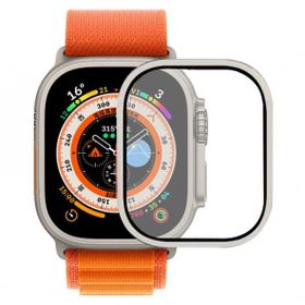 Zore Apple Watch Ultra 49 mm Alm-02 Metal Çerçeveli Ekran Koruyucu