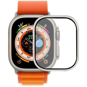 Zore Apple Watch Ultra 49 mm Alm-02 Metal Çerçeveli Ekran Koruyucu