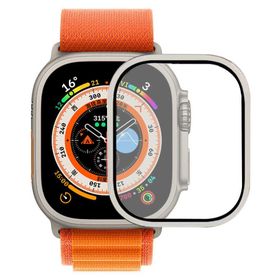 Zore Apple Watch Ultra 49 mm Alm-02 Metal Çerçeveli Ekran Koruyucu