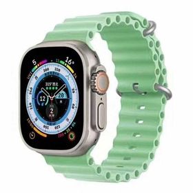 Zore Apple Watch Ultra 49 mm KRD-75 Açık Yeşil Silikon Kordon