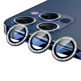 Zore CL-06 Apple iPhone 11 Pro Taşlı Gri Kamera Lens Koruyucu
