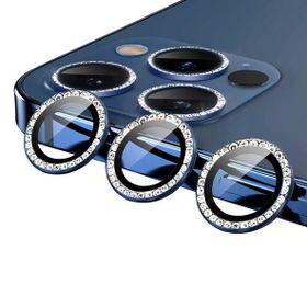 Zore CL-06 Apple iPhone 11 Pro Taşlı Gri Kamera Lens Koruyucu