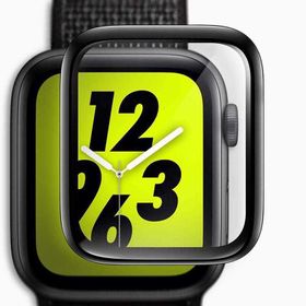 Zore Full Yapışkanlı Siyah Cam Apple Watch 7 41 mm Ekran Koruyucu
