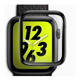 Zore Full Yapışkanlı Siyah Cam Apple Watch 7 41 mm Ekran Koruyucu