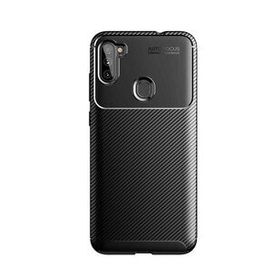 Zore Galaxy A11 Karbon Tasarım Negro Silikon Cep Telefonu Kılıfı