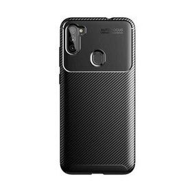 Zore Galaxy A11 Karbon Tasarım Negro Silikon Cep Telefonu Kılıfı