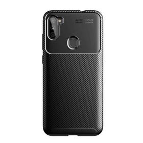 Zore Galaxy A11 Karbon Tasarım Negro Silikon Cep Telefonu Kılıfı