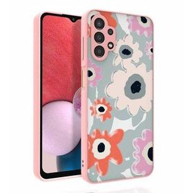 Zore Galaxy A13 4G Desenli Kamera Korumalı Parlak Nora Kapak Kılıf