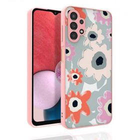 Zore Galaxy A13 4G Desenli Kamera Korumalı Parlak Nora Kapak Kılıf