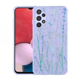 Zore Galaxy A13 4G Kılıf Simli Desenli Kamera Korumalı Parlak Popy Kapak