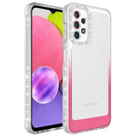 Zore Galaxy A13 4G Simli ve Renk Geçiş Tasarımlı Lens Korumalı Park Kapak Kılıf