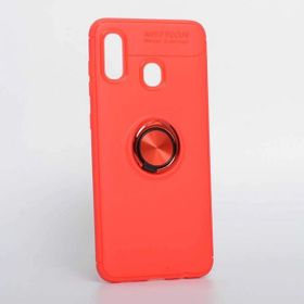 Zore Galaxy A20 Manyetik Yüzüklü Ravel Silikon Kılıf