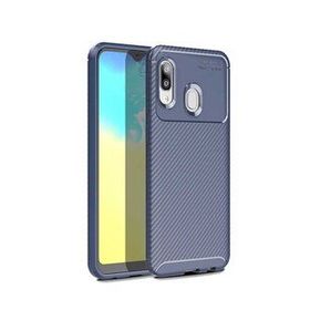 Zore Galaxy A20E Karbon Tasarım Negro Silikon Cep Telefonu Kılıfı