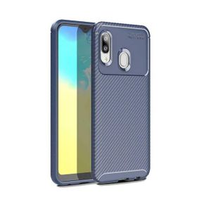 Zore Galaxy A20E Karbon Tasarım Negro Silikon Cep Telefonu Kılıfı