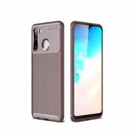 Zore Galaxy A21 Karbon Tasarım Negro Silikon Cep Telefonu Kılıfı