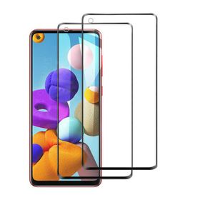 Zore Galaxy A21 Zore Kenarları Kırılmaya Dayanıklı Cam Ekran Koruyucu