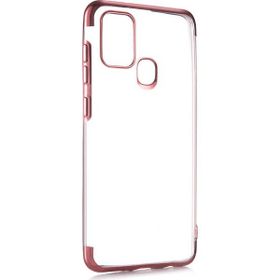 Zore Galaxy A21S Dört Köşeli Lazer Silikon Kılıf