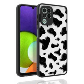 Zore Galaxy A22 4G Desenli Kamera Korumalı Parlak Nora Kapak Kılıf