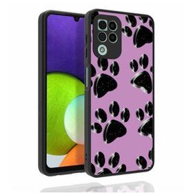 Zore Galaxy A22 4G Desenli Kamera Korumalı Parlak Nora Kapak Kılıf