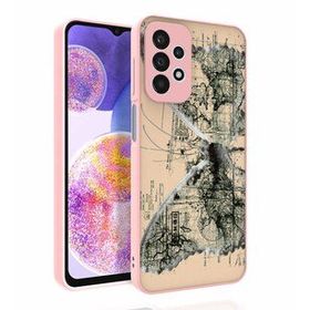 Zore Galaxy A23 Desenli Kamera Korumalı Parlak Nora Kapak Kılıf